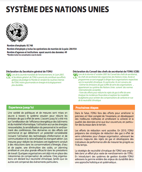 Moving Towards a Climate Neutral UN 2009 (French) - Page 2
