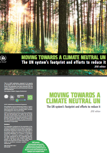 Moving Towards a Climate Neutral UN 2010